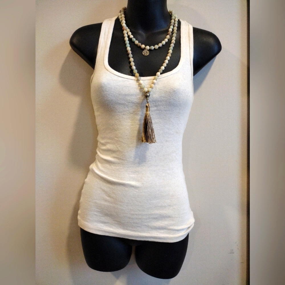 No Boundaries Cream Racerback Tank